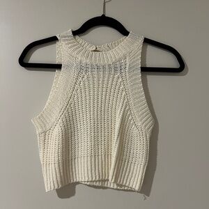 TIMELESS / KNIT CROP TOP / CREAM / SIZE S